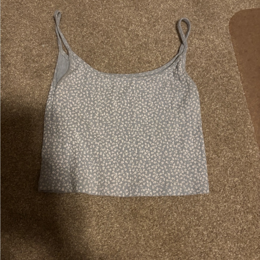 Brandy Melville Blue Floral Camisole